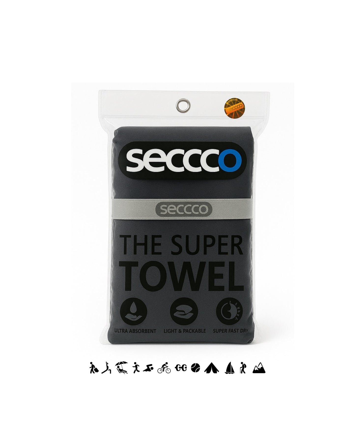 SECCCO The Super Towel - DARK GREY