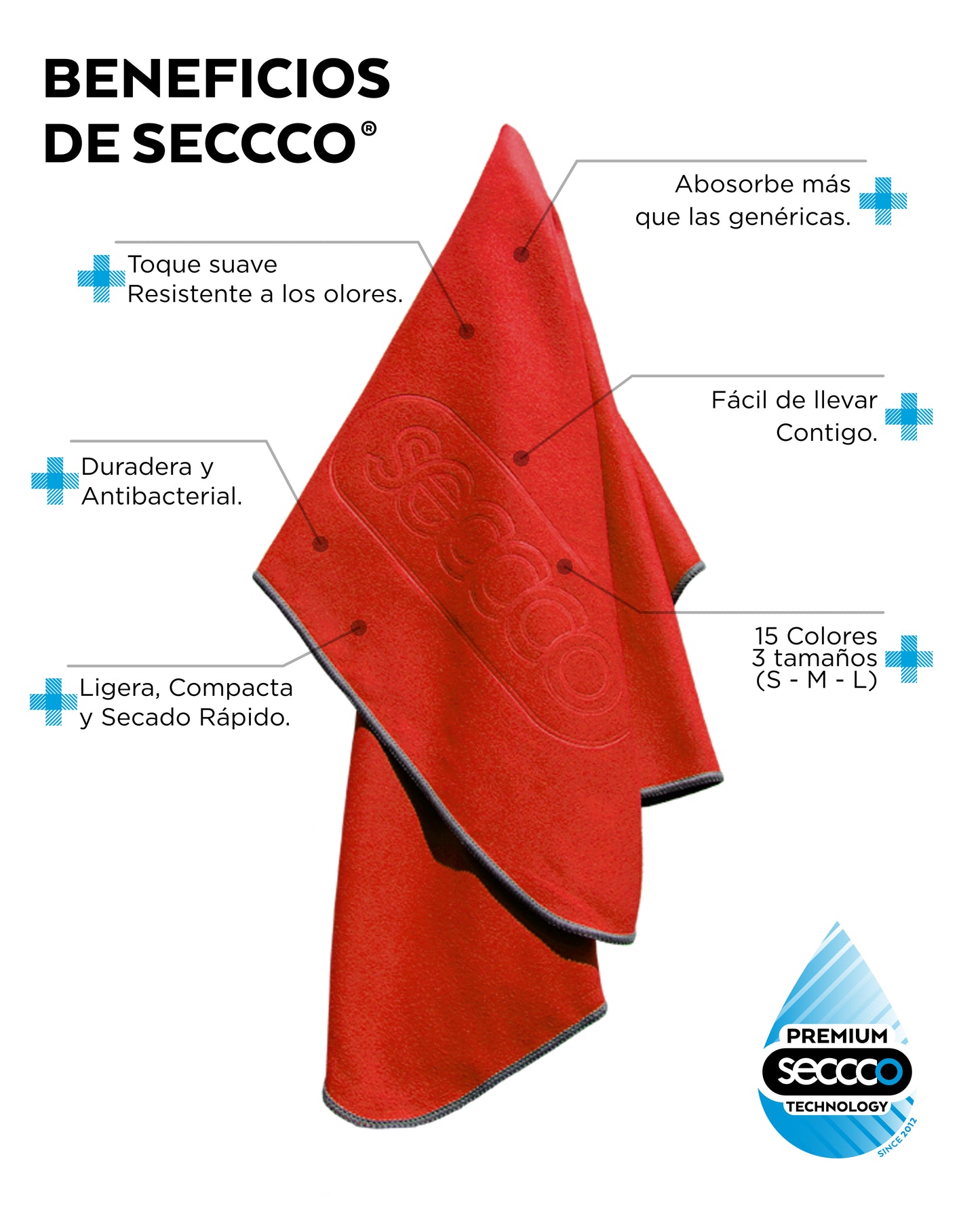 SECCCO The Super Towel - SEA CORAL