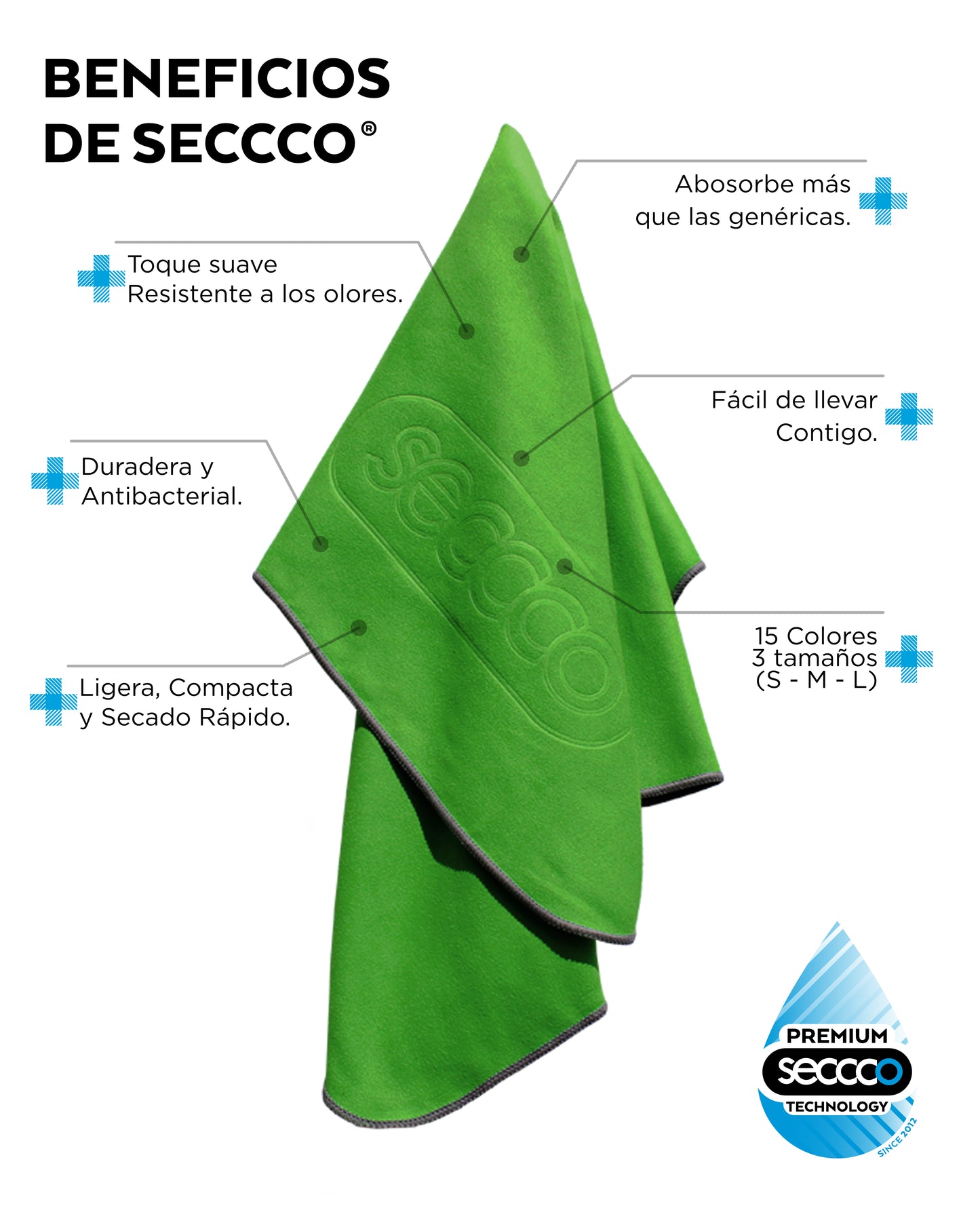 SECCCO The Super Towel - LUCKY GREEN