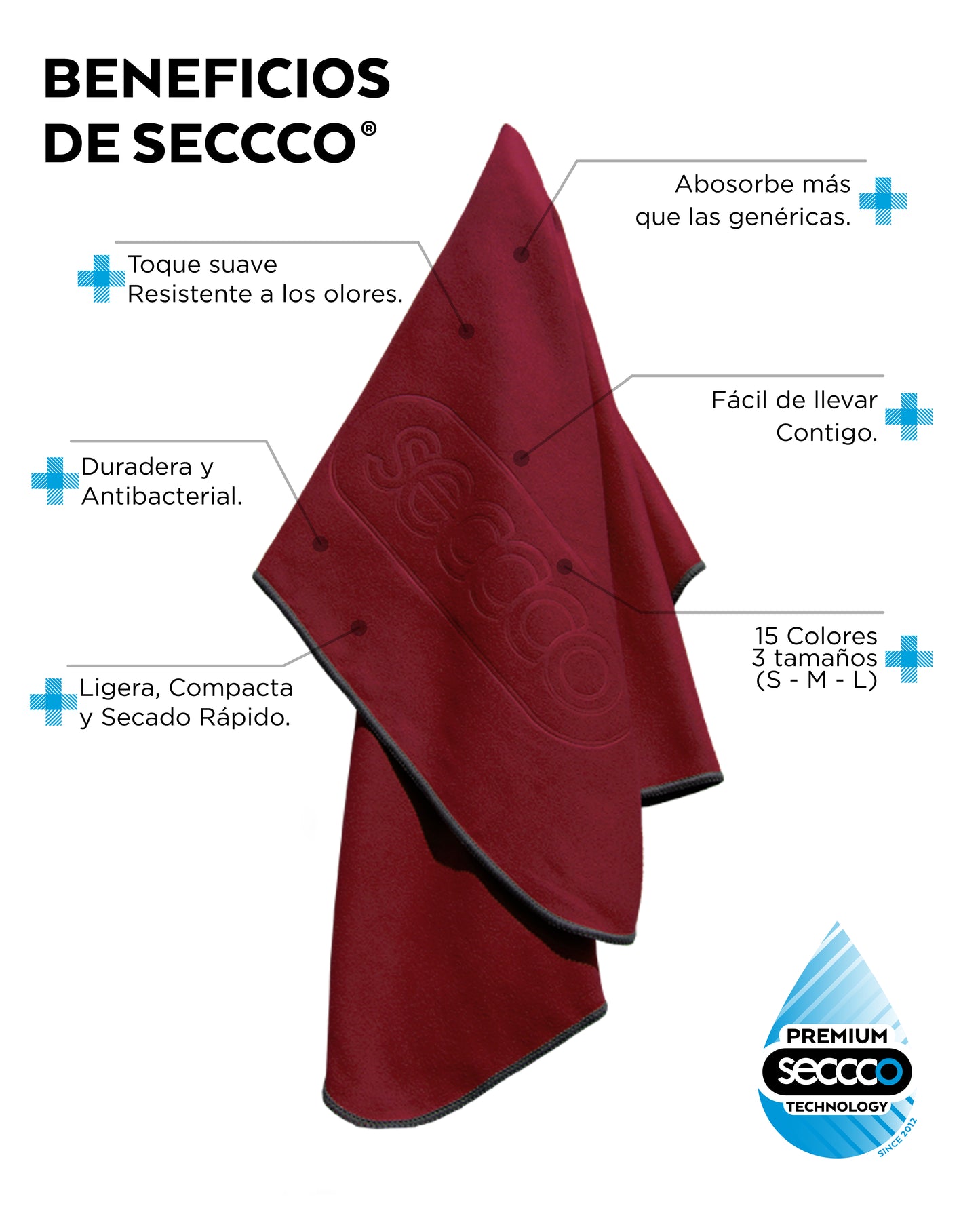 SECCCO The Super Towel - VINOTINTO