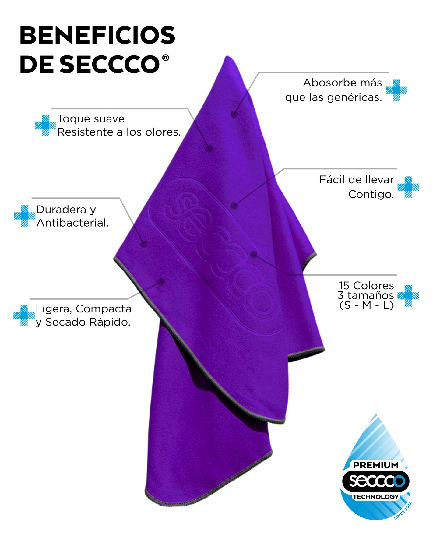 SECCCO The Super Towel - GRAPE