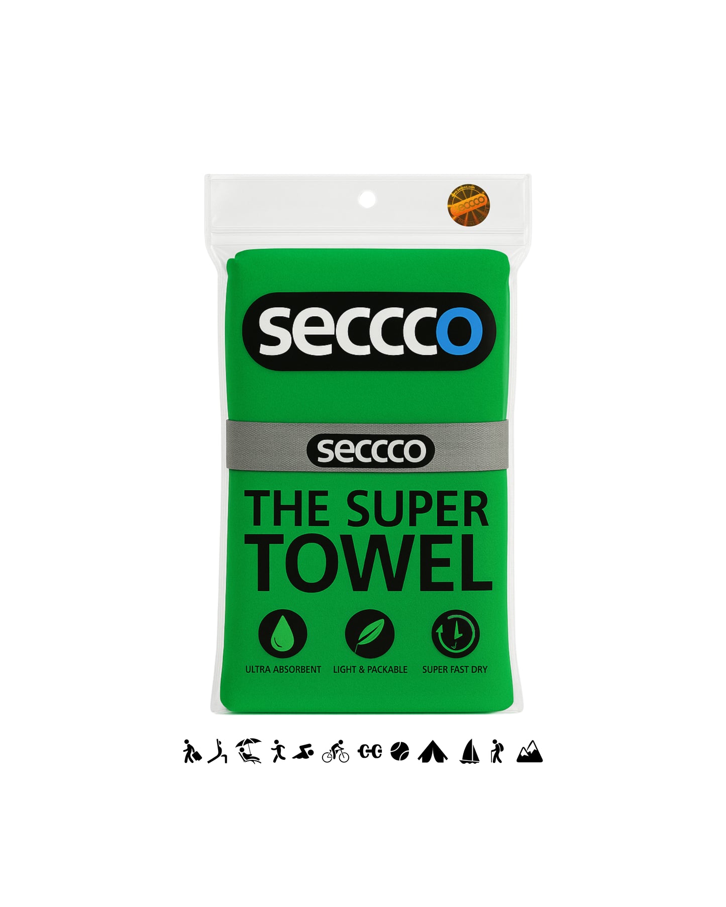 SECCCO The Super Towel - LUCKY GREEN