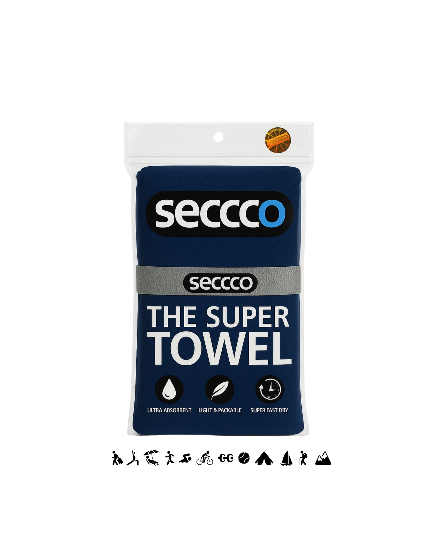SECCCO The Super Towel - NAVY BLUE