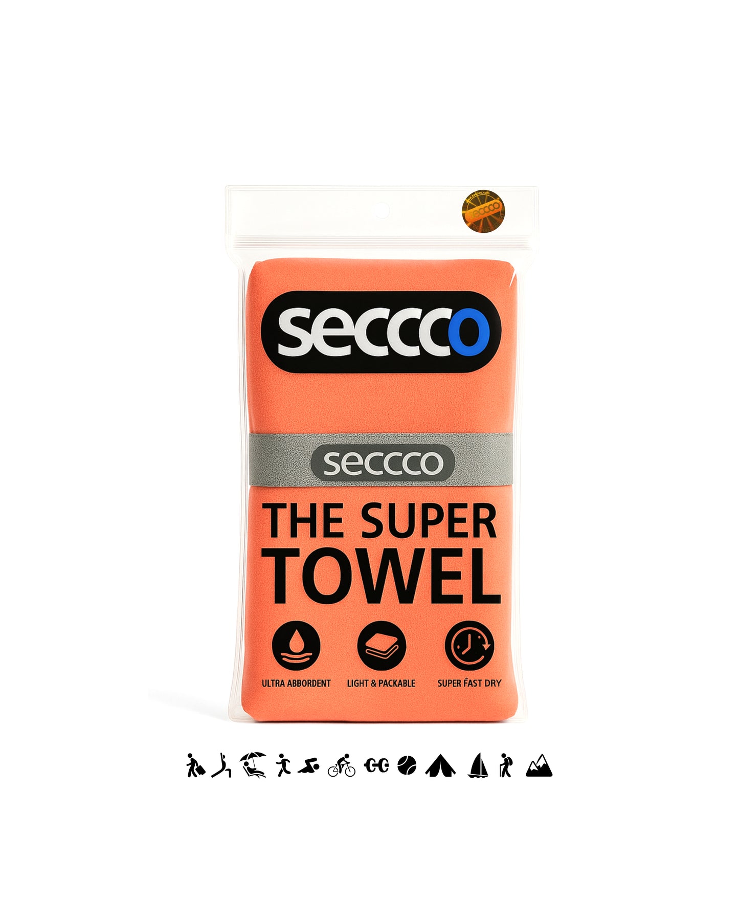SECCCO The Super Towel - SALMON LIGHT