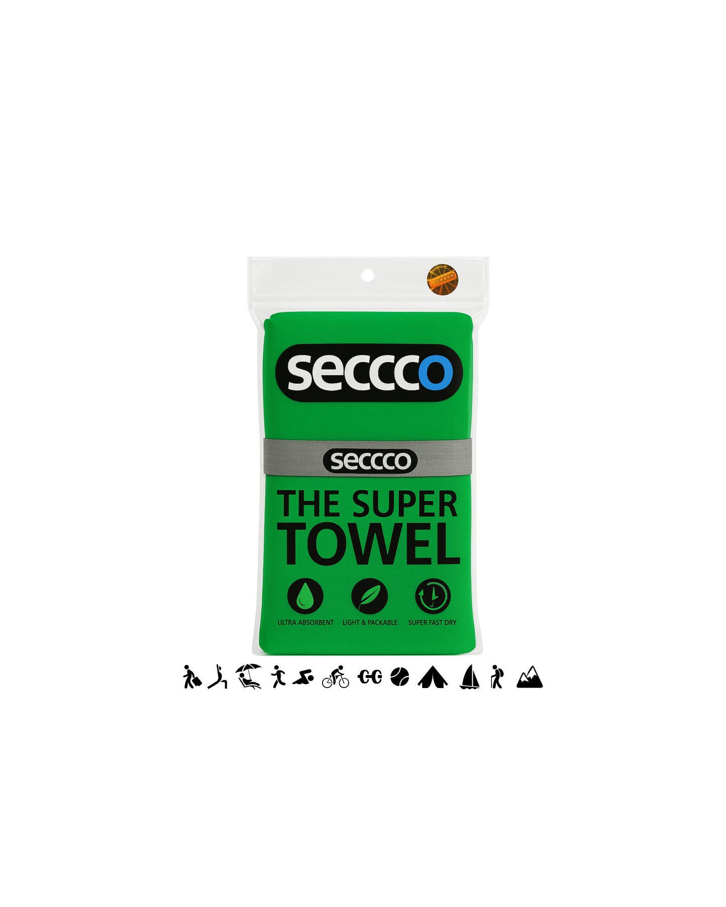 SECCCO The Super Towel - LUCKY GREEN