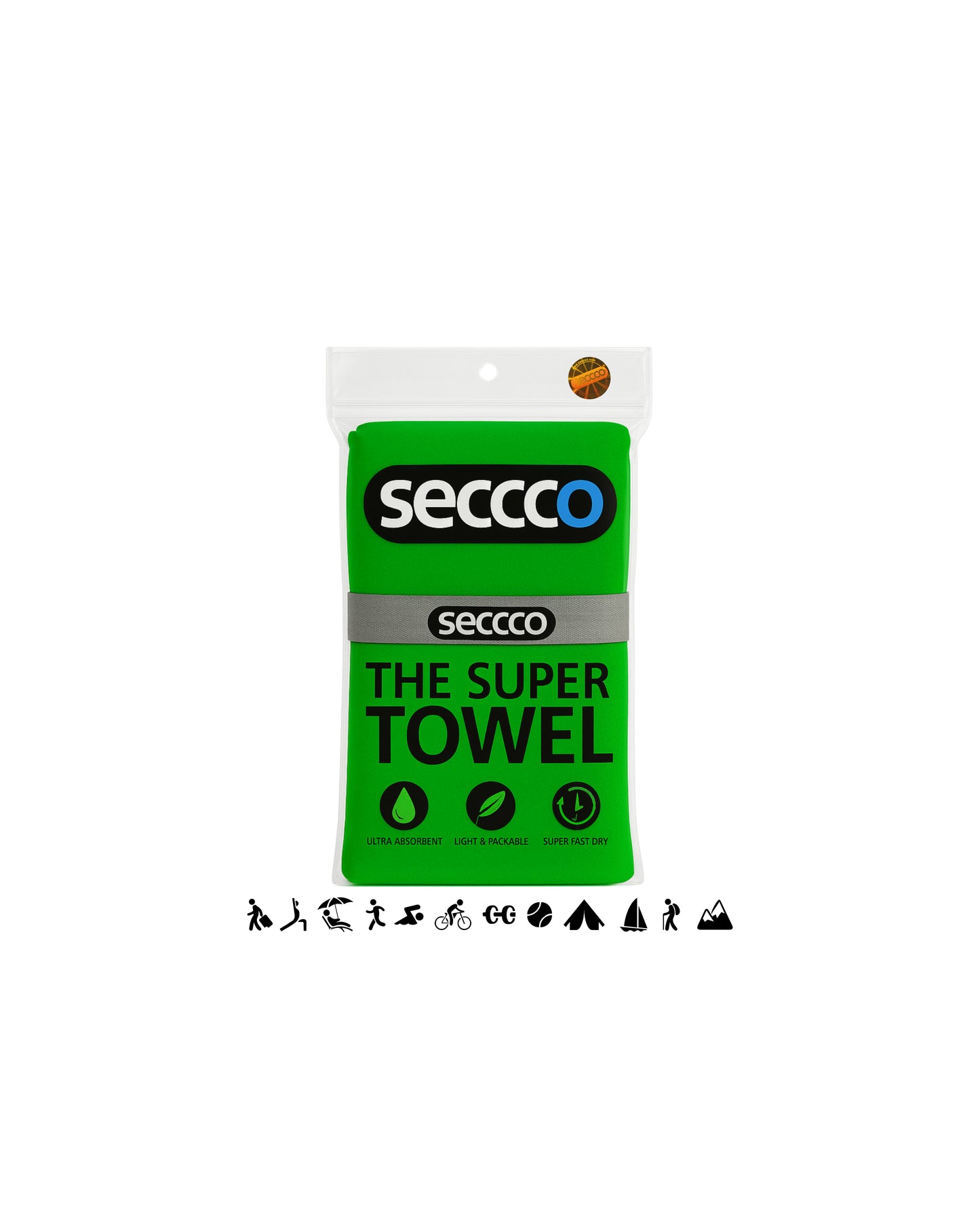 SECCCO The Super Towel - GREEN PERICO 2.0