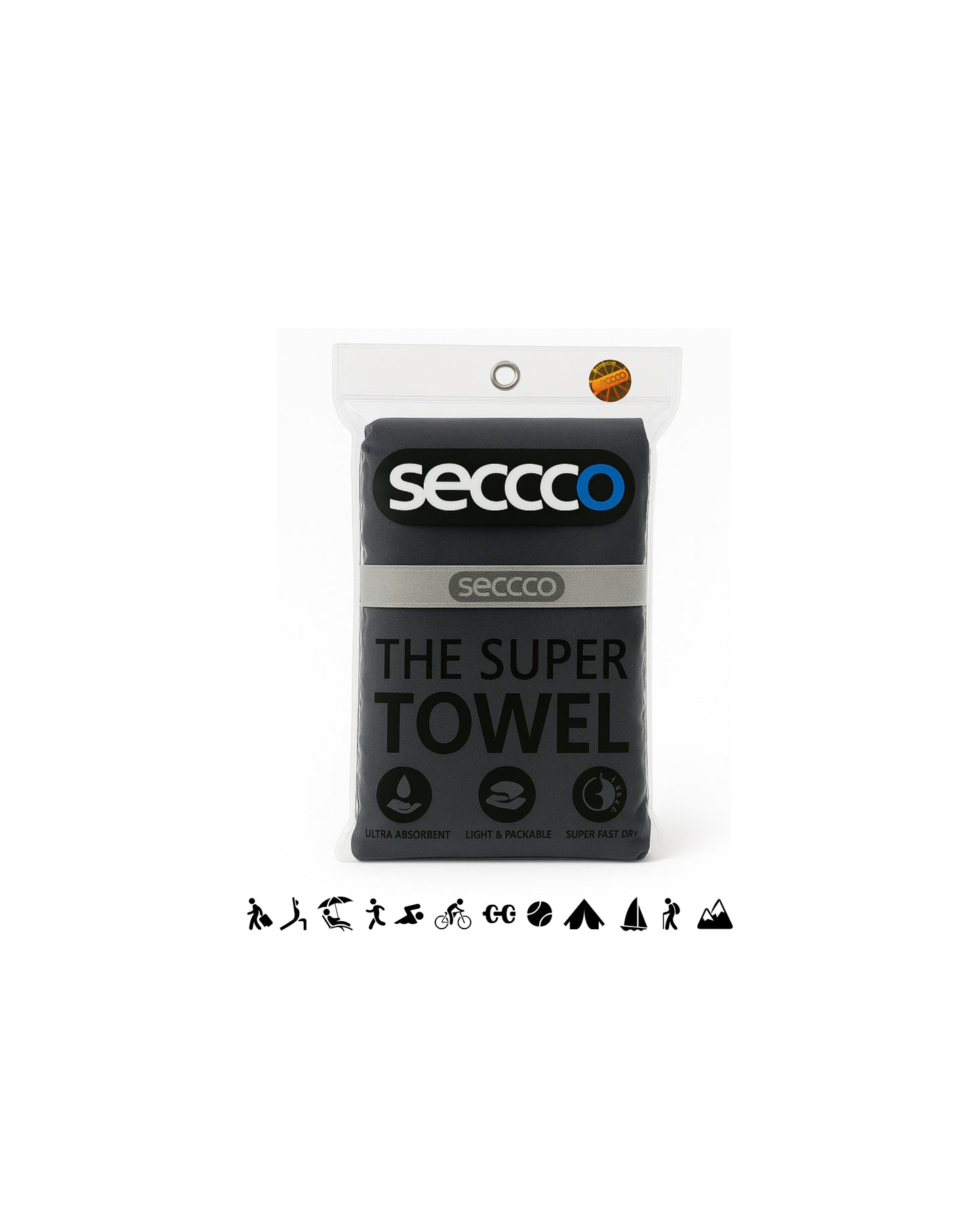 SECCCO The Super Towel - DARK GREY