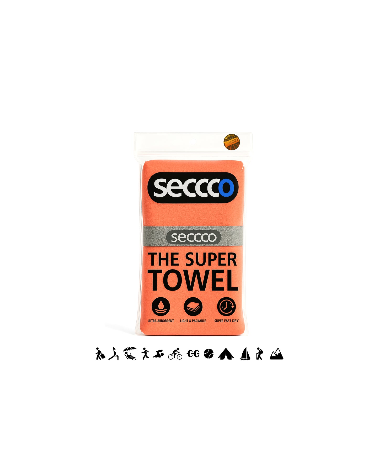 SECCCO The Super Towel - SALMON LIGHT