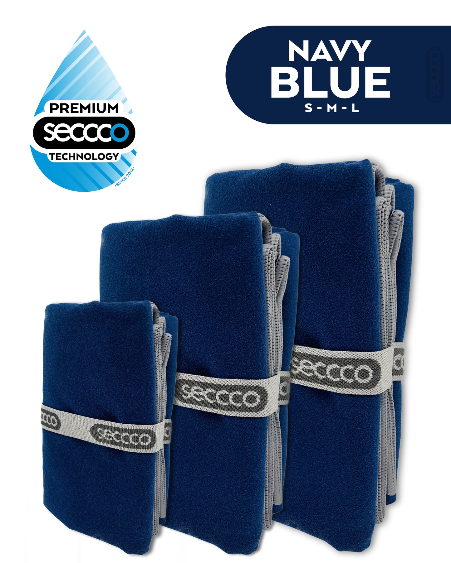 SECCCO The Super Towel - NAVY BLUE
